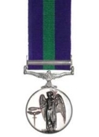 General Service Medal (1918-1962) - Malaya + 17 other clasps)