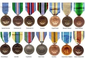 Selection of UN Service Medals for the 80+ UN missions, past and present