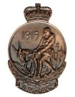 ANZAC Medallion (1967 : to living Gallipoli veterans or their next of kin on 50th anniversary of ANZAC landing)