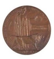 Memorial Plaque (WW1 1919 : also called 'Death Plaque', Death Penny', Dead Man's Penny - to next of kin of those killed or died overseas in WW1 only)