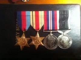 Grandfather - Pte. Jones WW2 medals.