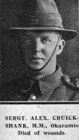 Sgt A. Cruickshank, MM