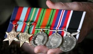 Cpl. Davidson's campaign medals
